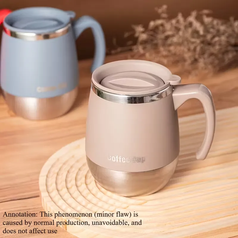 Coffee Cups, Insulated Stainless Steel Coffee Mug with Lid, Double-Wall Vacuum Thermal, Hot and Cold Drinks, 1pc 500ml, Home Outdoor Camping