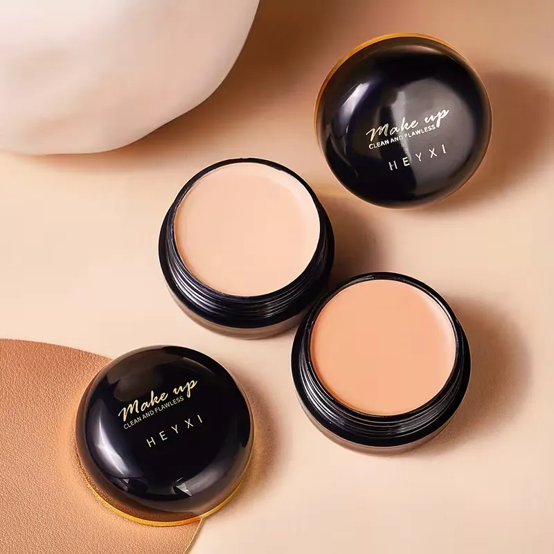 2-Piece Full Coverage Concealer - Waterproof, Matte Finish, Suitable for All Light Beige Tones, Hides and Dark Spots, Long-Lasting, Multi-Color, Plant-Based Formula